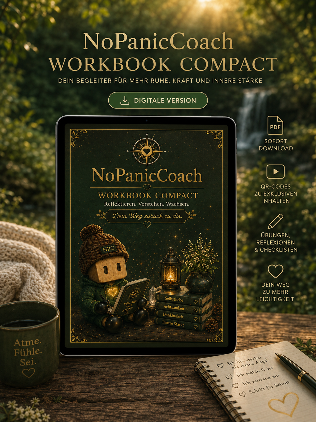 NoPanicCoach Arbeitsbuch Kompakt – Deutsche Version